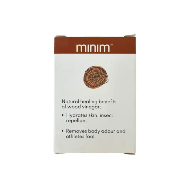 Ecominim Wood Vinegar Hair and Body Bar Soap, promote scalp health | Plant Based, No SLES/SLS, Skin Friendly