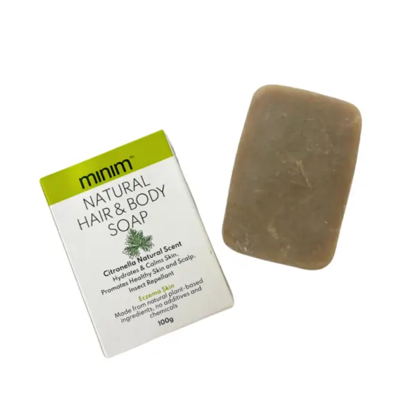 [BUNDLE] Ecominim Bar Soap Wood Vinegar, Citronella & Charcoal