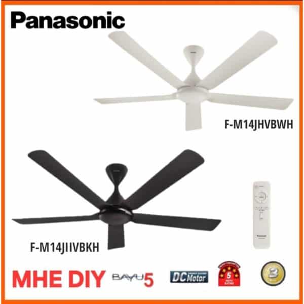 Panasonic Bayu Bayu 5 Blade DC Fan F-M14JHVBKH-BK (56") 1400MM CEILING FAN