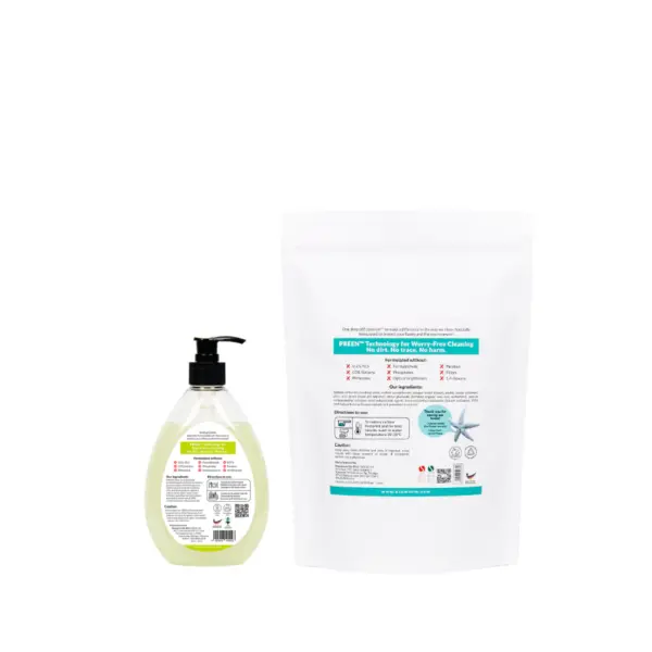 [BUNDLE] Ecominim Powder Detergent Minth Fresh 1KG + Dishwash Lemon Bergamot 480mL