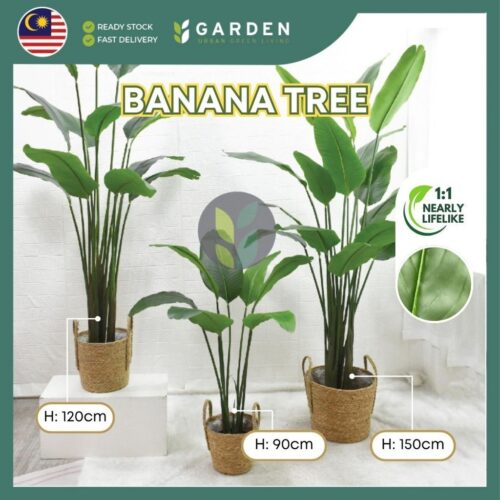 sg-11134201-7rdvm-lxumdi65djyg6e 120cm 150cm Artificial Plant Banana Tree with Pot Tree Fake Plant Decoration Home