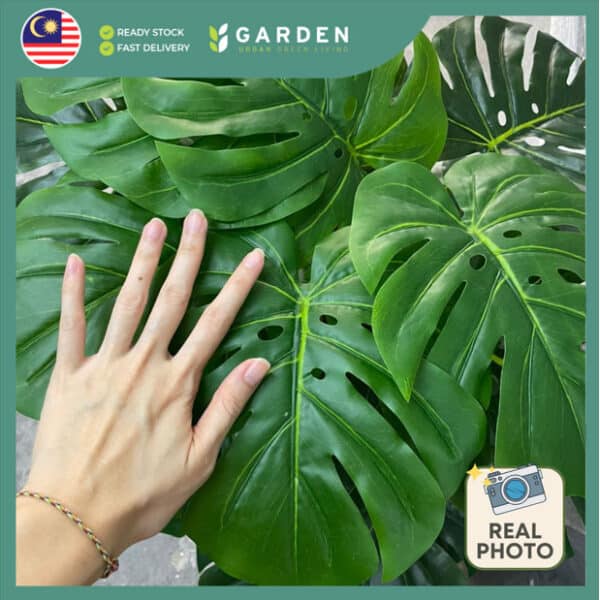 75cm 105cm Artificial Plant Monstera Tree with Pot Tree Fake Plant Decoration Home